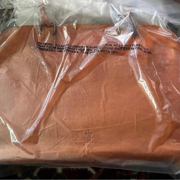 Dooney & Bourke Orange Travel Bag with Structured Design - Picture 5 of 11